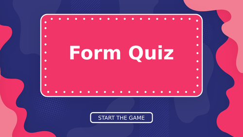 Form Class Quiz 1
