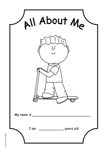 ALL ABOUT ME WORKSHEETS BOOKLET EYFS KS1 LITERACY | Teaching Resources