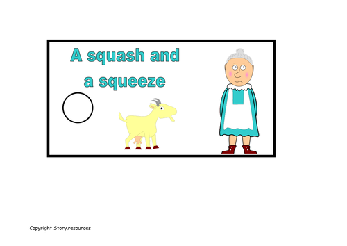 A Squash And A Squeeze Teaching Resource Set Plus Stick Puppets Masks