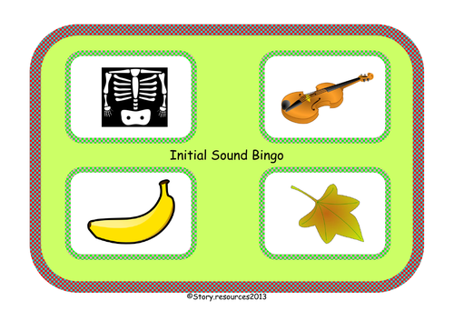 INITIAL SOUND BINGO LOTTO LETTERS AND SOUNDS | Teaching Resources