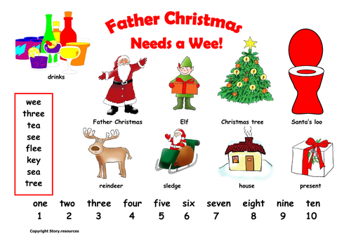 Father christmas wee