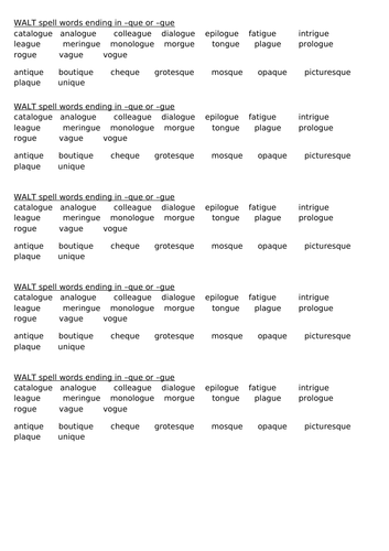 y6-spelling-spell-words-ending-in-que-and-gue-teaching-resources