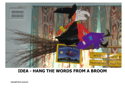 ROOM ON THE BROOM WRITING WORKSHEETS ALPHABET INE MATCHING CARDS ETC ...