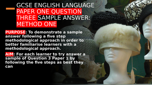 GCSE English Language Paper 1 Question 3 Structure Sample model answer ...