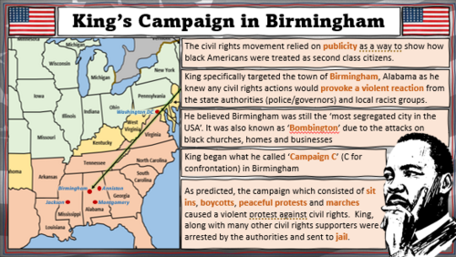 Martin Luther King Washington March - USA Conflict Home & Abroad - GCSE ...