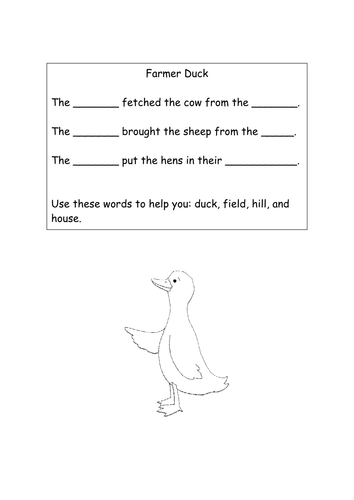 FARMER DUCK STORY BOOK RESOURCE EYFS LITERACY KS1 | Teaching Resources