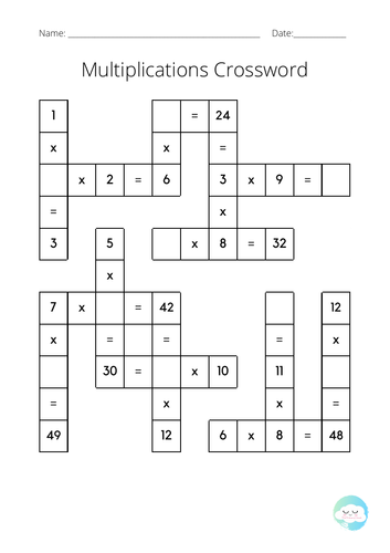 KS2 Maths Crosswords Teaching Resources