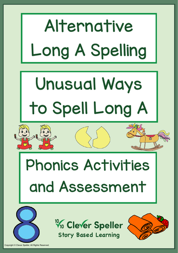 Spelling Activities Long A Uncommon Letter Patterns Phonics Practice ...