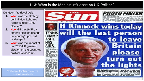 Media Influence UK Politics