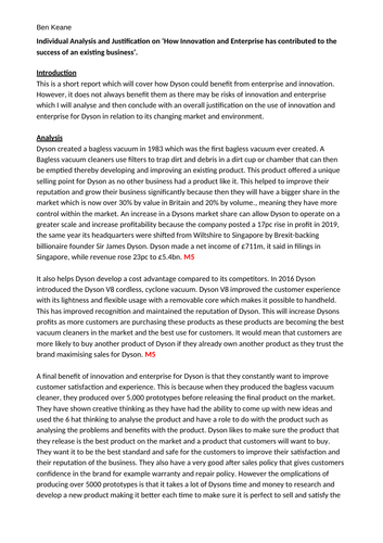 Unit1 Exploring Business Assignment 3 Example | Teaching Resources