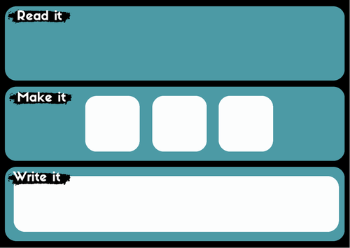 Read it, Make it, Write it sentences | Teaching Resources