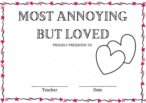 End of Year awards | Teaching Resources