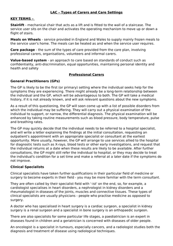 BTEC National Health and Social Care - Unit 14 Physiological Disorders ...