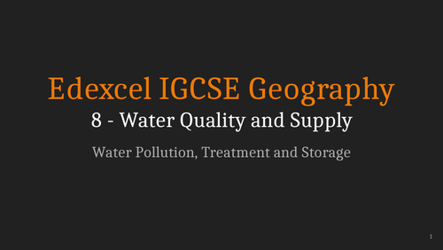 igcse geography water supply case study