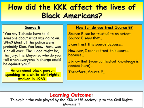 Ku Klux Klan - KKK | Teaching Resources