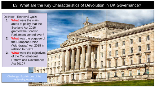 Devolution UK Governance