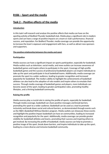 sport-studies-r186-sport-and-the-media-coursework-examples