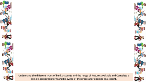 Opening a bank account | Teaching Resources