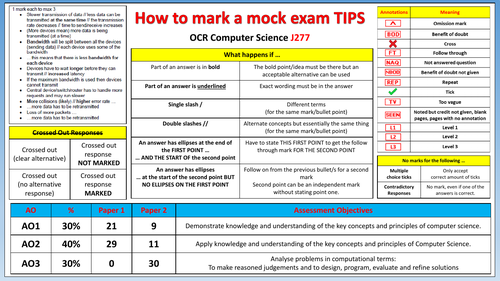 ocr computer science coursework mark scheme