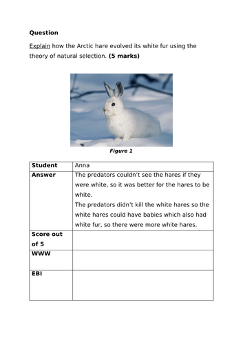explain darwin's theory of evolution by natural selection gcse