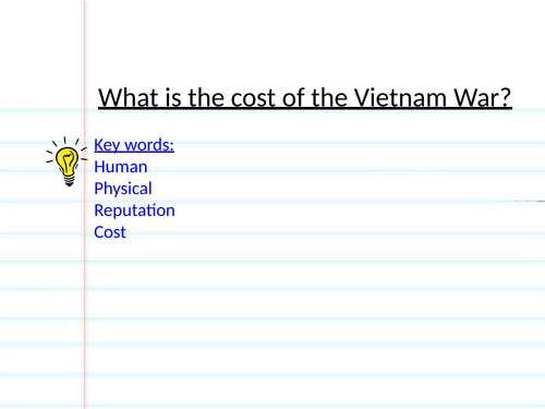 GCSE AQA History Resources - Conflict & Tension in Asia (Vietnam ...