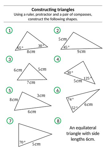 Constructing Triangles