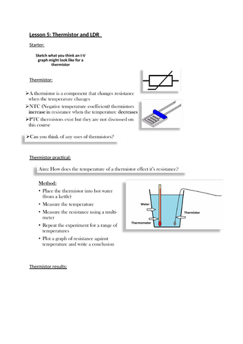 OCR A level physics Electricity, Energy, Power and Resistance *COMPLETE ...