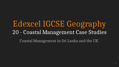 coastal management case study igcse