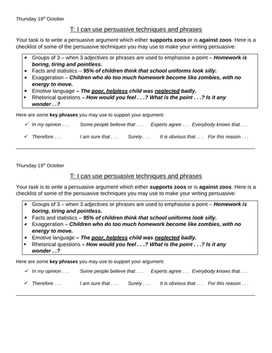 persuasive speech topics about zoos