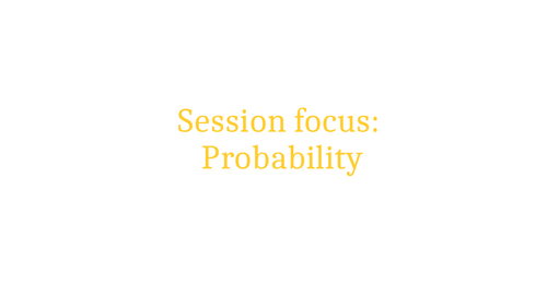 Probability - Topic Review - Mathematics Standard