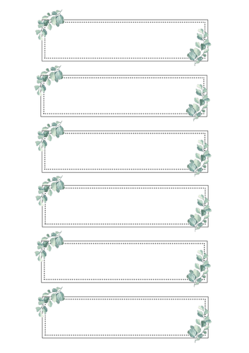 Eucalyptus Name Labels | Teaching Resources