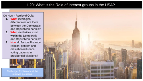 Interest Groups Role USA