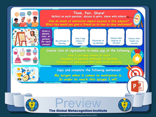 Target Setting PowerPoint (DIRT, Goals, Targets, Reflective Learning ...