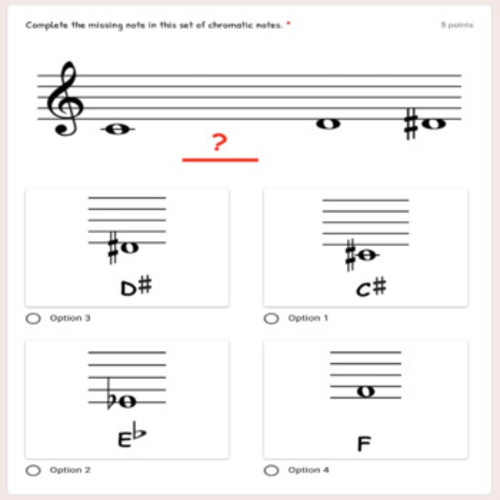 DIGITAL Music Theory Lesson 30: The Chromatic Scale - Self-Grading