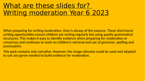 Writing moderation tasks Year 6 KS2 | Teaching Resources