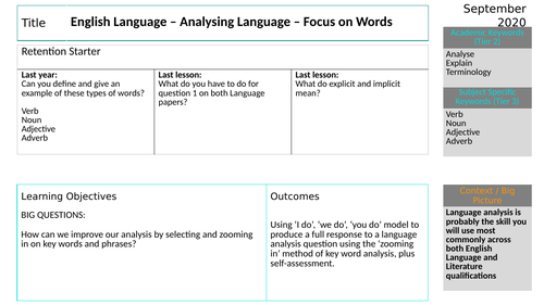 AQA GCSE English Language skills unit | Teaching Resources