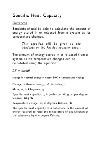 Rearranging Equations: Physics Energy Formulae | Teaching Resources