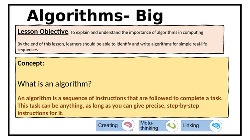 KS3 - INTRODUCTION TO ALGORITHMS | Teaching Resources