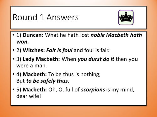 Macbeth Quotes | Teaching Resources