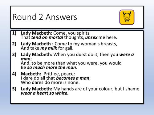 Macbeth Quotes | Teaching Resources