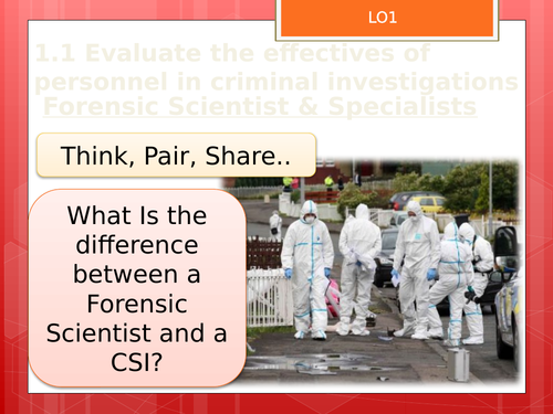 WJEC Criminology Unit 3 LO1 | Teaching Resources