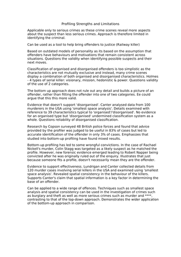 WJEC Criminology Unit 3 LO1 | Teaching Resources