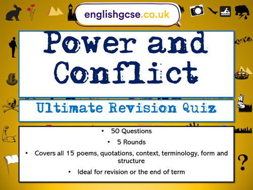 Power and Conflict Revision Quiz | Teaching Resources