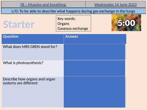 Exploring science 7C - Muscles and bones | Teaching Resources