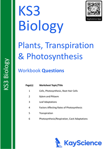 KS3 Plants & Photosynthsis Question Booklet | Biology | Teaching Resources