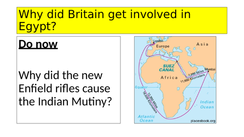 AQA GCSE Migration Why did Britain get involved in Egypt?