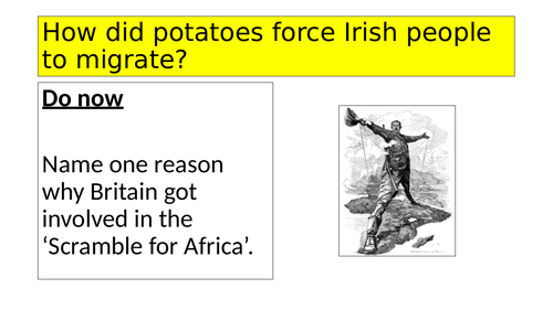 AQA GCSE Migration Irish migration