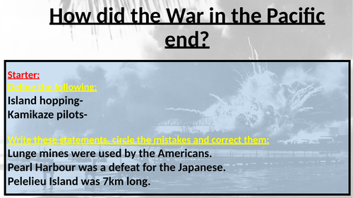 Hiroshima and Nagasaki