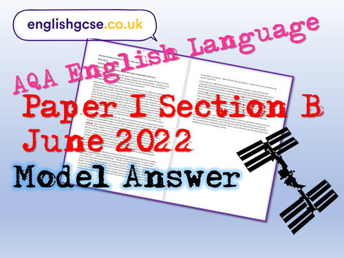 AQA English Language Paper 1 2022 Model | Teaching Resources