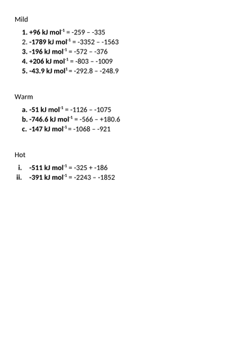 OCR A level Chemistry 3.2.1 Hess's Law